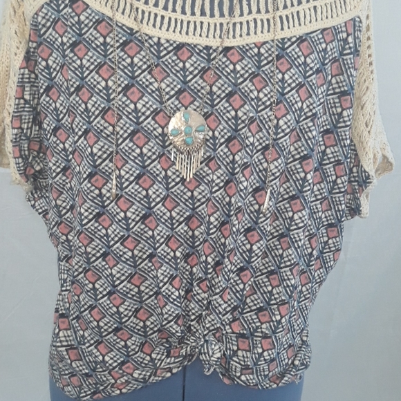 FREE PEOPLE SLUCH STITCH TOP - Picture 2 of 7